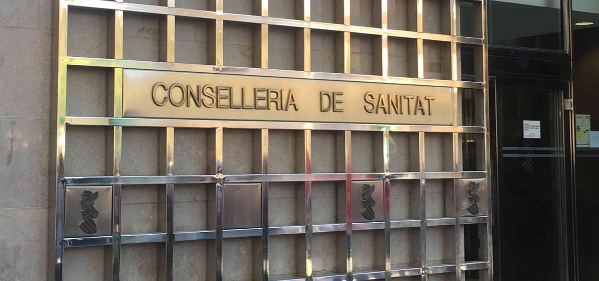 Fachada de la Consejería de Sanidad Universal y Salud Pública de la Generalitat Valenciana