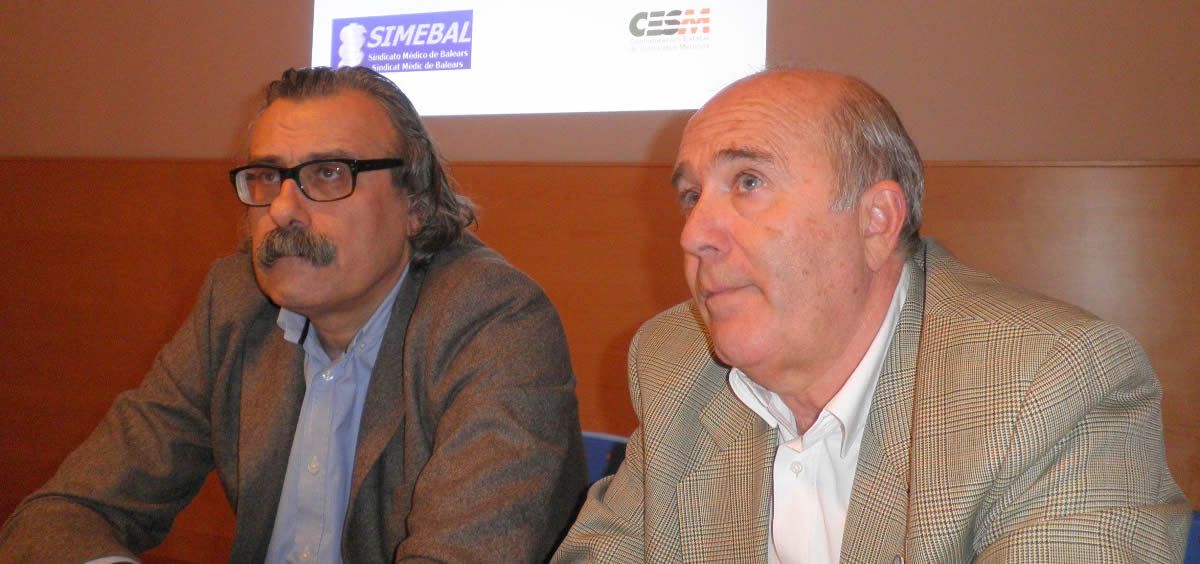 Miguel Lázaro e Isidro Torres, presidente y ex presidente de Simebal, respectivamente