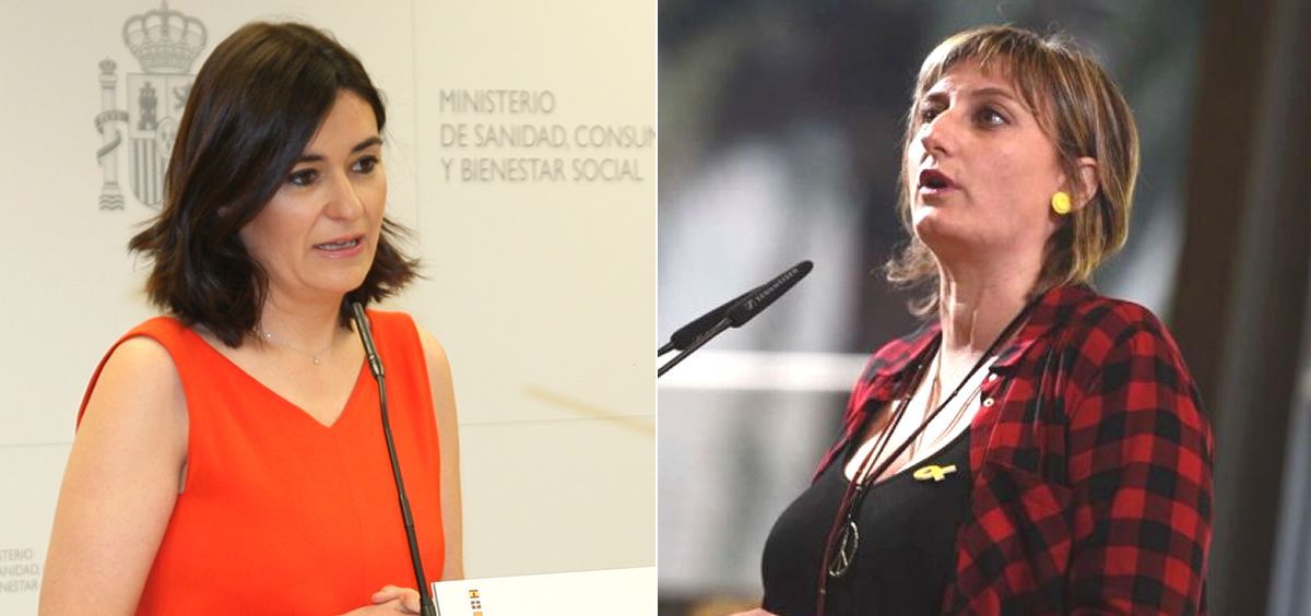 Carmen Montón, ministra de Sanidad, y Alba Vergés, consejera catalana de Salud.