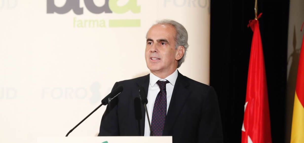 Enrique Ruiz Escudero, consejero de Sanidad de la Comunidad de Madrid