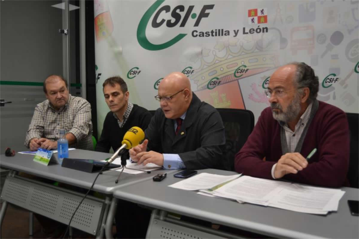 Representantes del sector de Sanidad de CSIF de Castilla y León