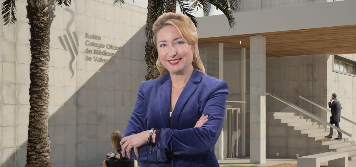 La doctora Mercedes Hurtado, presidenta del Colegio Oficial de Médicos de Valencia
