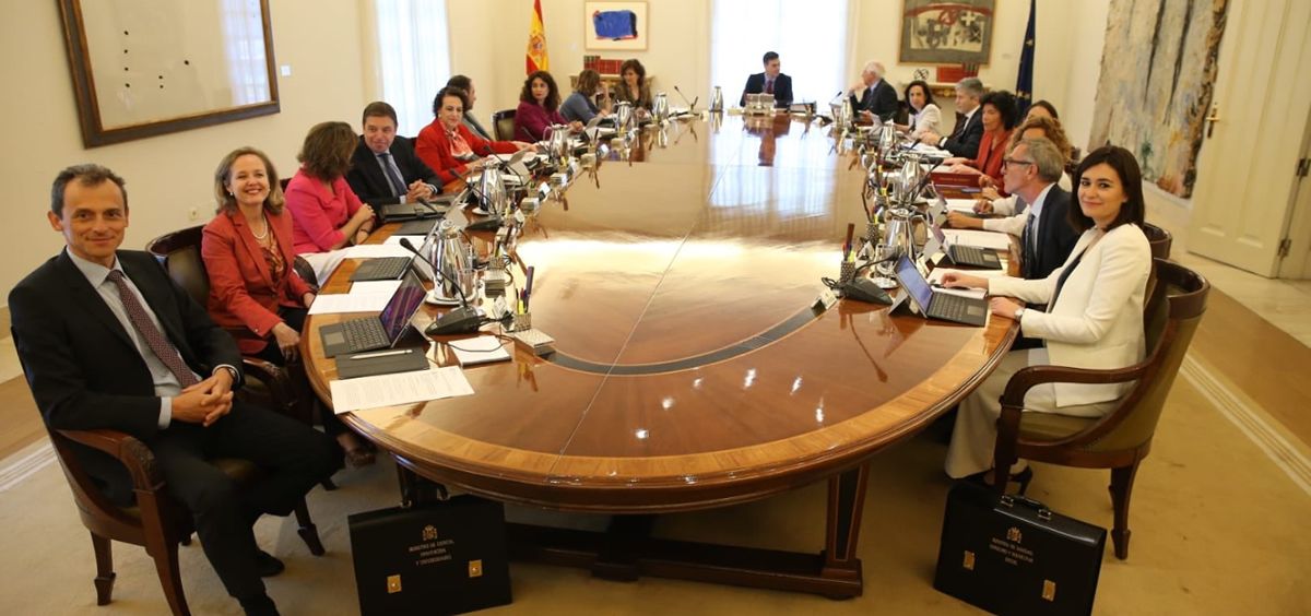 Reunión del Consejo de Ministros en el Palacio de La Moncloa.