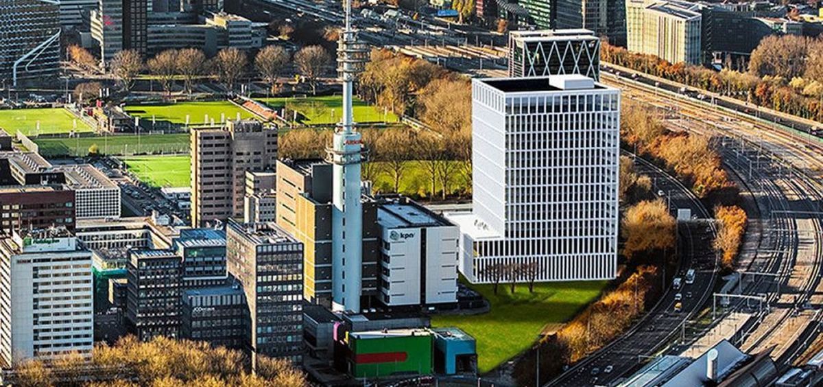 Maqueta del nuevo edificio que será sede de la EMA en Ámsterdam