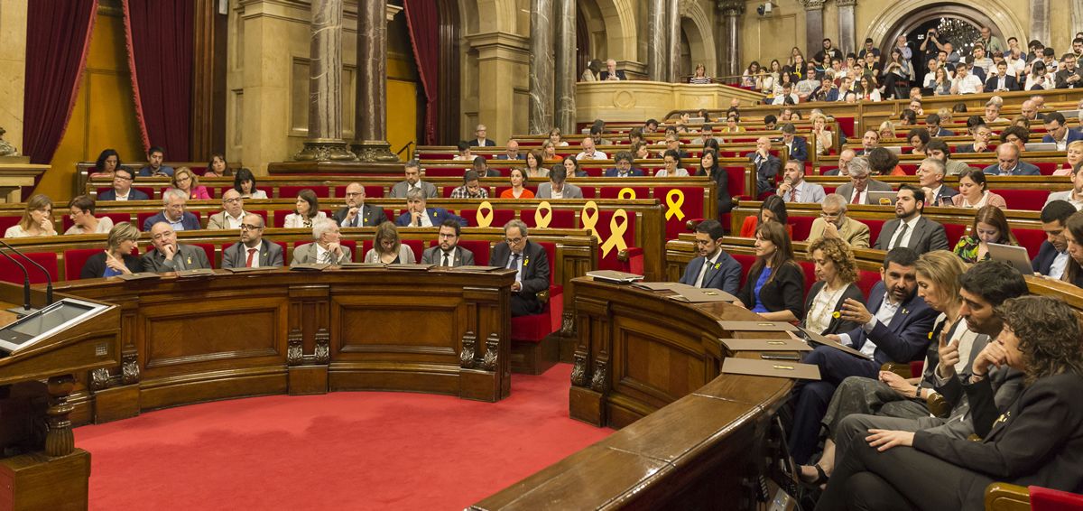 Pleno del Parlamento de Cataluña.