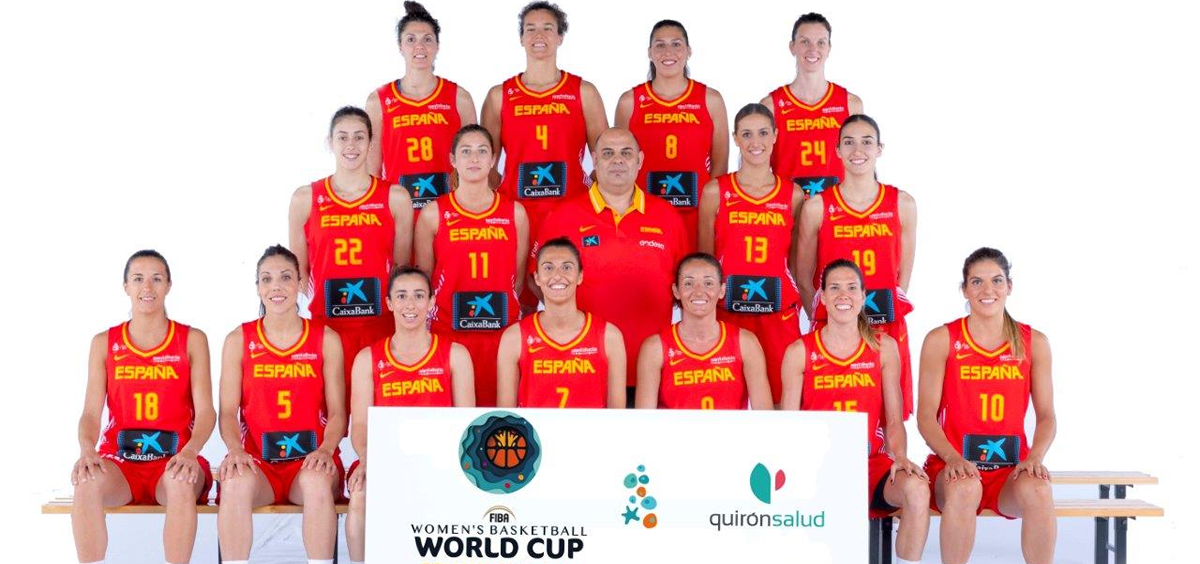 Jugadoras de la Selección Española de Baloncesto femenina.