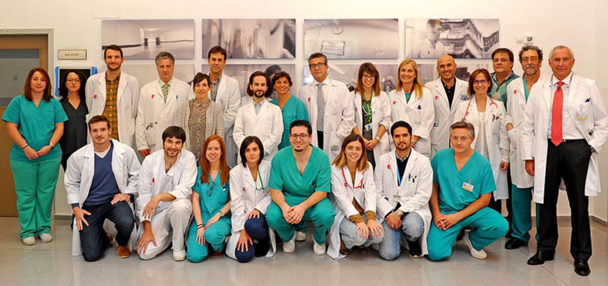 Integrantes del equipo de investigación sobre el cáncer de hígado.