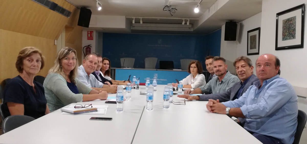 La consejera de Salud, Patricia Gómez, se reunió ayer con el presidente del Colegio Oficial de Farmacéuticos de las Islas Baleares (COFIB), Antoni Real.