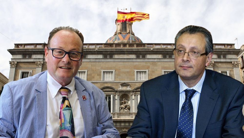 El presidente de Metges de Catalunya, Jordi Cruz y el presidente de CESM, Tomás Toranzo.