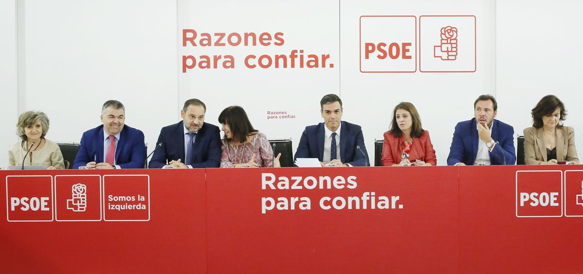 Reunión de la Ejecutiva Federal del PSOE este lunes.