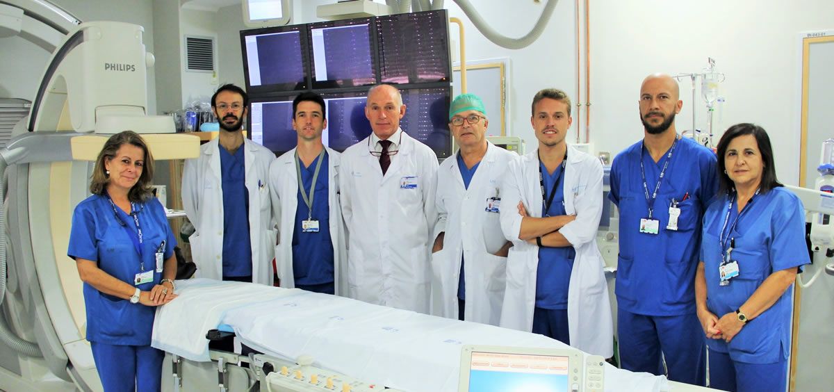 Equipo de Neurorradiología intervencionista del Hospital Clínico San Carlos