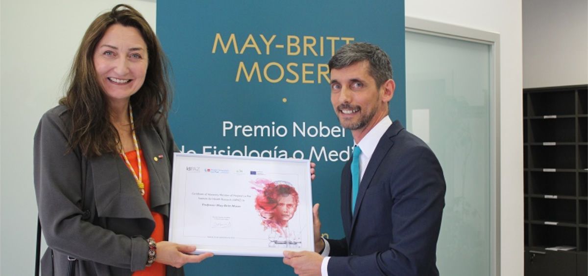 May-Britt Moser, premio Nobel de Medicina 2014, nombrada miembro honorífico del Instituto de Investigación de La Paz