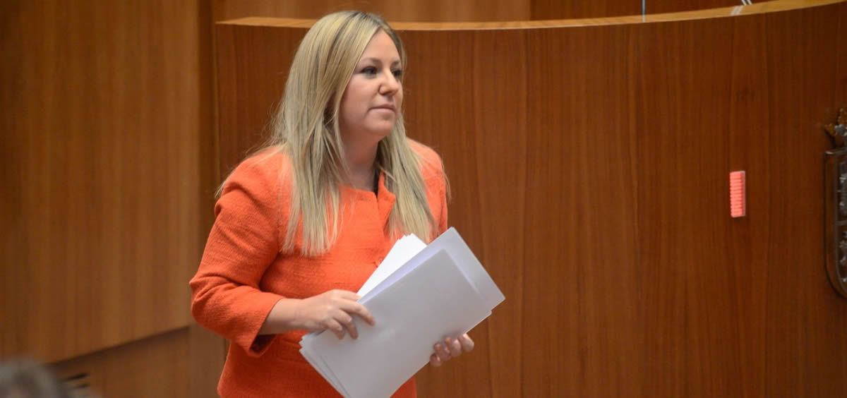 La procuradora de C´s en las Cortes de Castilla y León, Belén Rosado, critica la gestión sanitaria del consejero de Sanidad en Ávila.