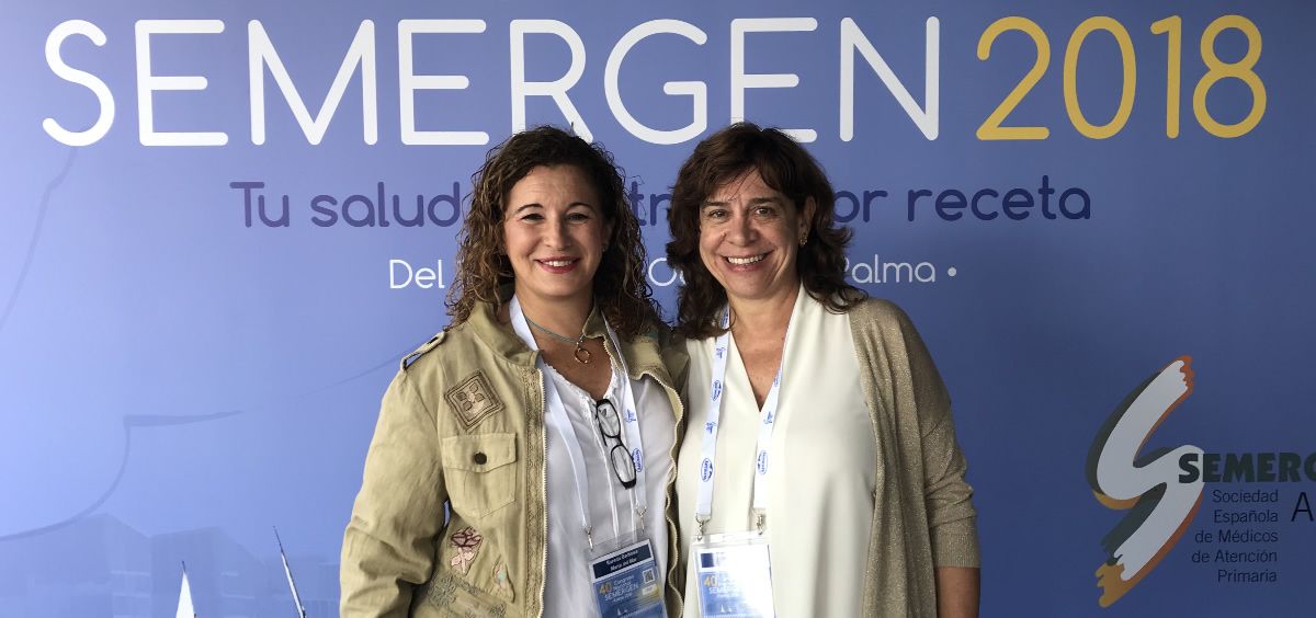 La doctora María del Mar Sureda y la doctora Angels Vilella en el Congreso de Semergen donde han debatido sobre la hepatitis C