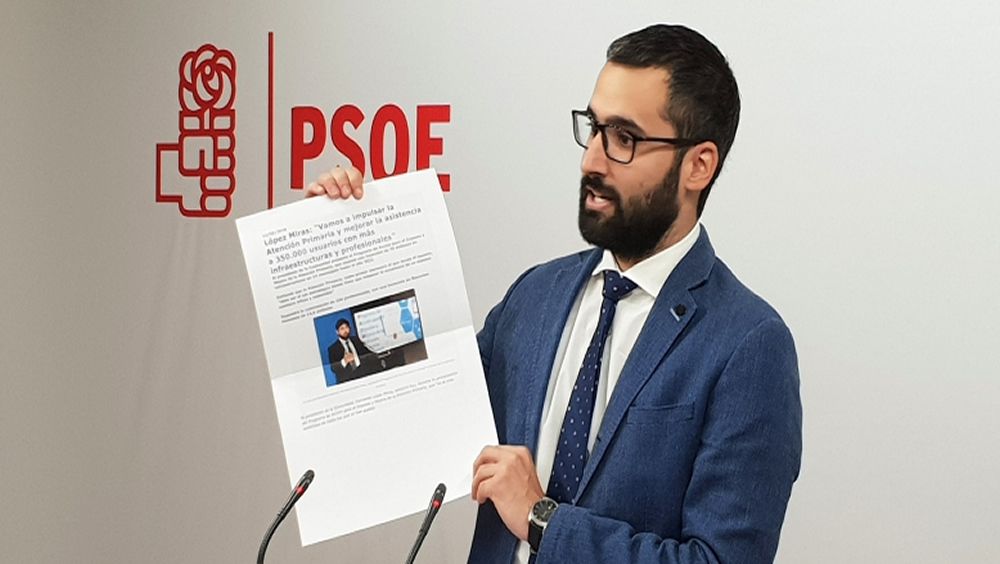 El vicesecretario general y portavoz del PSRM-PSOE, Francisco Lucas, ha criticado la senda en materia sanitaria del presidente de Murcia, Fernando López Miras