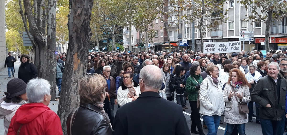 Una instantánea de la manifestación celebrada el pasado domingo por las calles de Salamanca.