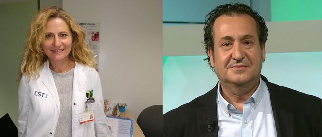 De izq. a dcha., la doctora Marta Piqueras Cano y el doctor Jesús Sanz Sanz.