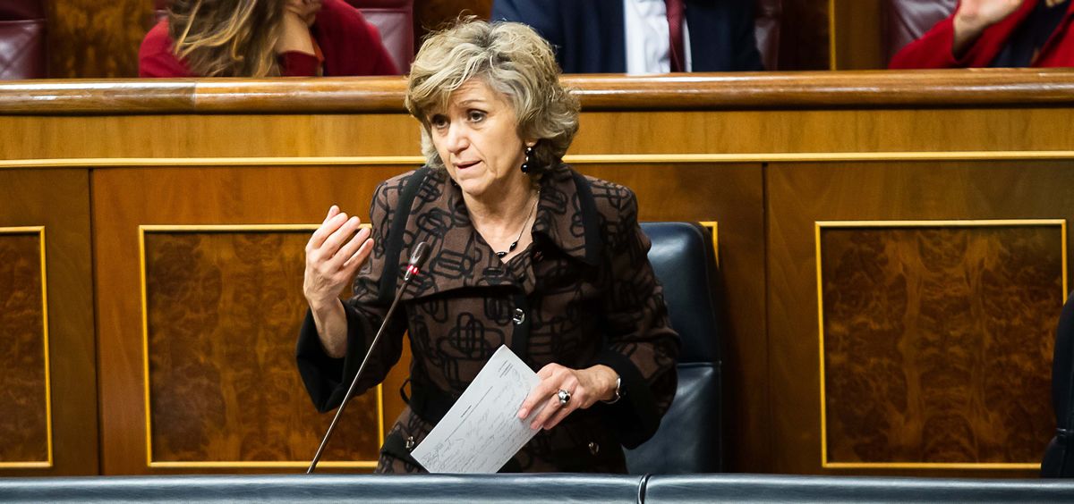 María Luisa Carcedo, exministra de Sanidad, interviniendo en el Congreso de los Diputados (Foto: PSOE)