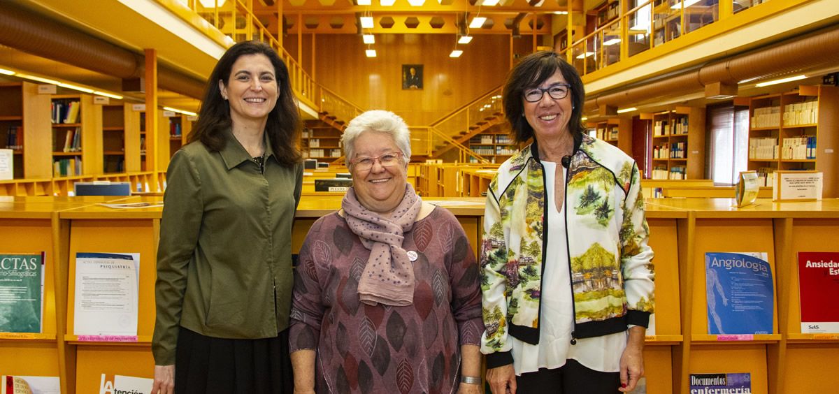 De izq. a dcha.: Raquel Yotti, directora del ISCIII; Elena Primo, directora de la BNCS y Margarita Blázquez, subdirectora general de Redes del ISCIII.