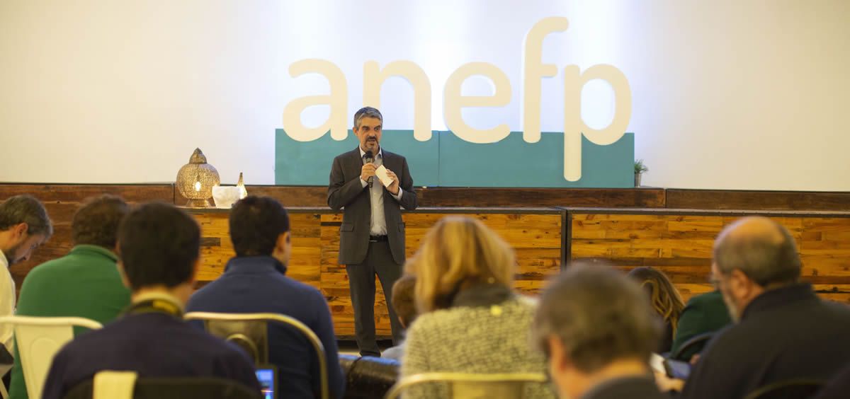 Jaume Pey, director general de anefp, este miércoles durante su intervención