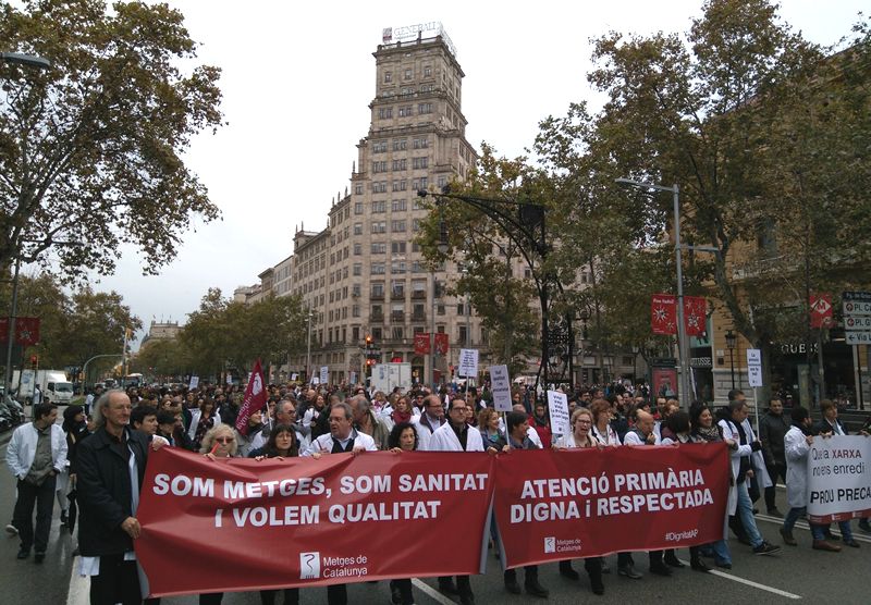 Huelga Primaria en Cataluña.