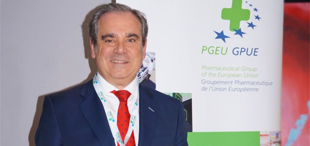 Jesús Aguilar, presidente del Consejo General de Colegios Oficiales de Farmacéuticos, anuncia el Plan 2030 para la Farmacia europea