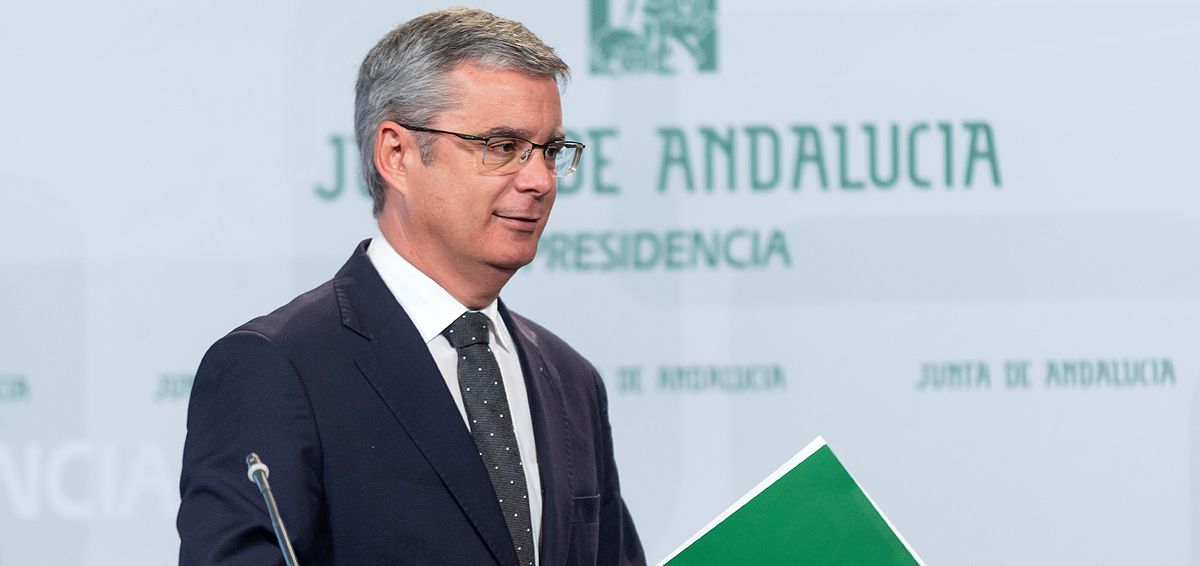 El portavoz del gobierno de la Junta de Andalucía, Juan Carlos Blanco.