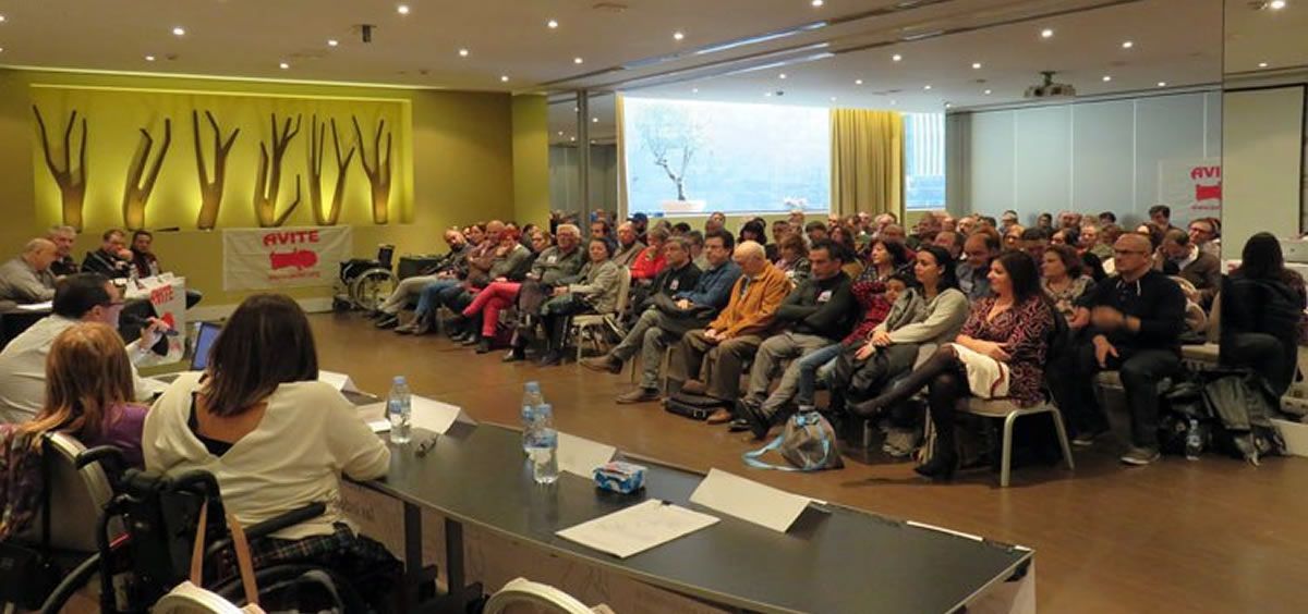 Asamblea Extraordinaria de AVITE celebrada en Madrid el 27 de diciembre de 2018 (Avite y Esther Fernández)