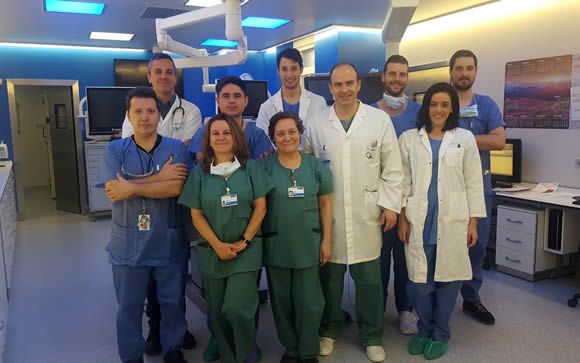 Equipo perteneciente a la Unidad de Broncoscopias y Neumología del Hospital Universitario Fundación Jiménez Díaz-Grupo Quirónsalud.