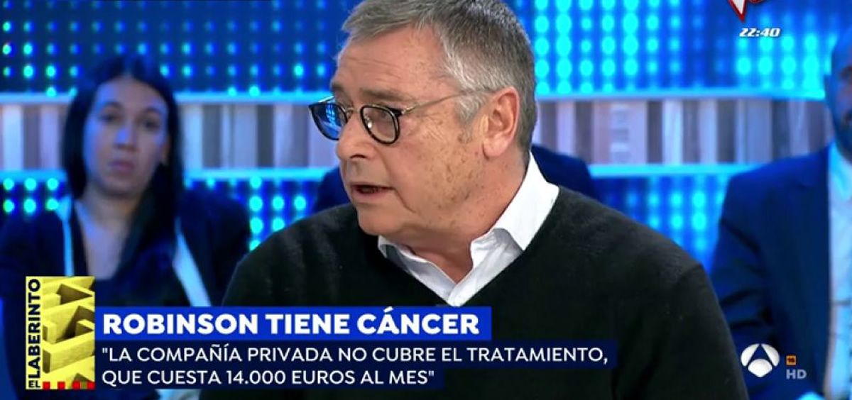 Michael Robinson durante su entrevista en 'Espejo Público' (Antena 3).