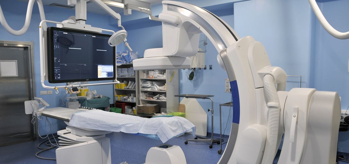 Imagen del sistema de angiografía digital biplano