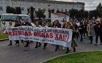 Las movilizaciones y protestas por la sanidad pública continúan en plena crisis sanitaria en Galicia.