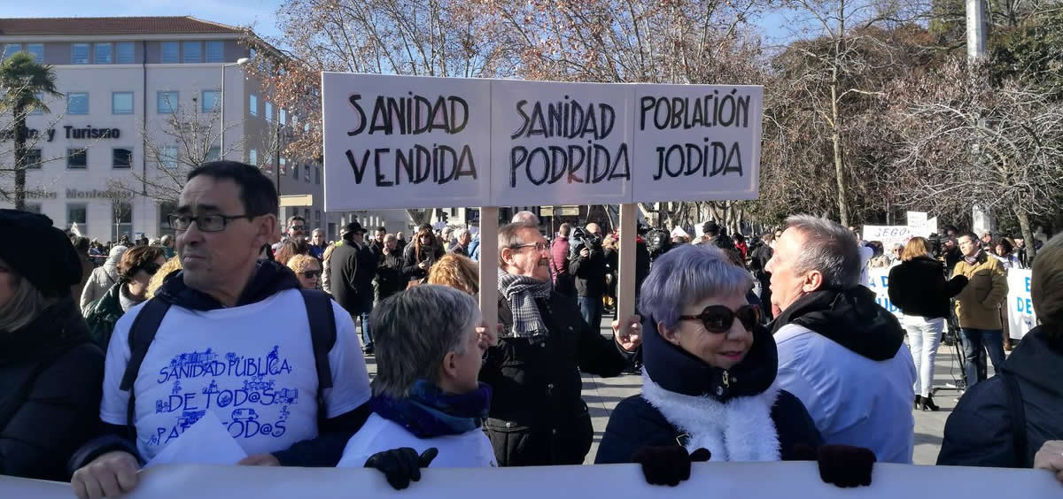 Una instantánea de la manifestación del pasado mes de enero en Valladolid.