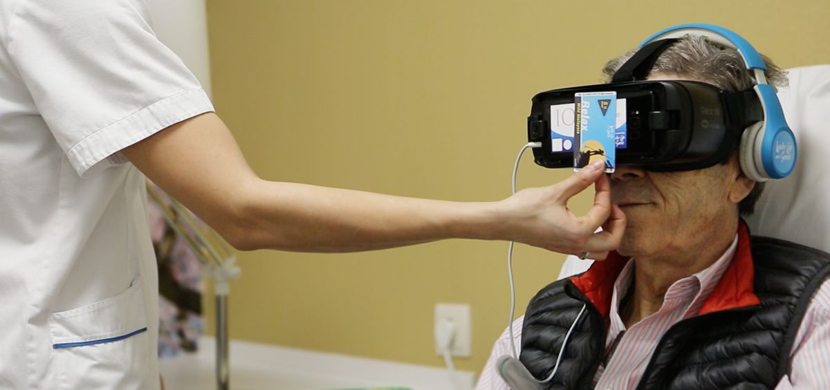 Gafas de realidad virtual para pacientes oncológicos en Ruber Internacional