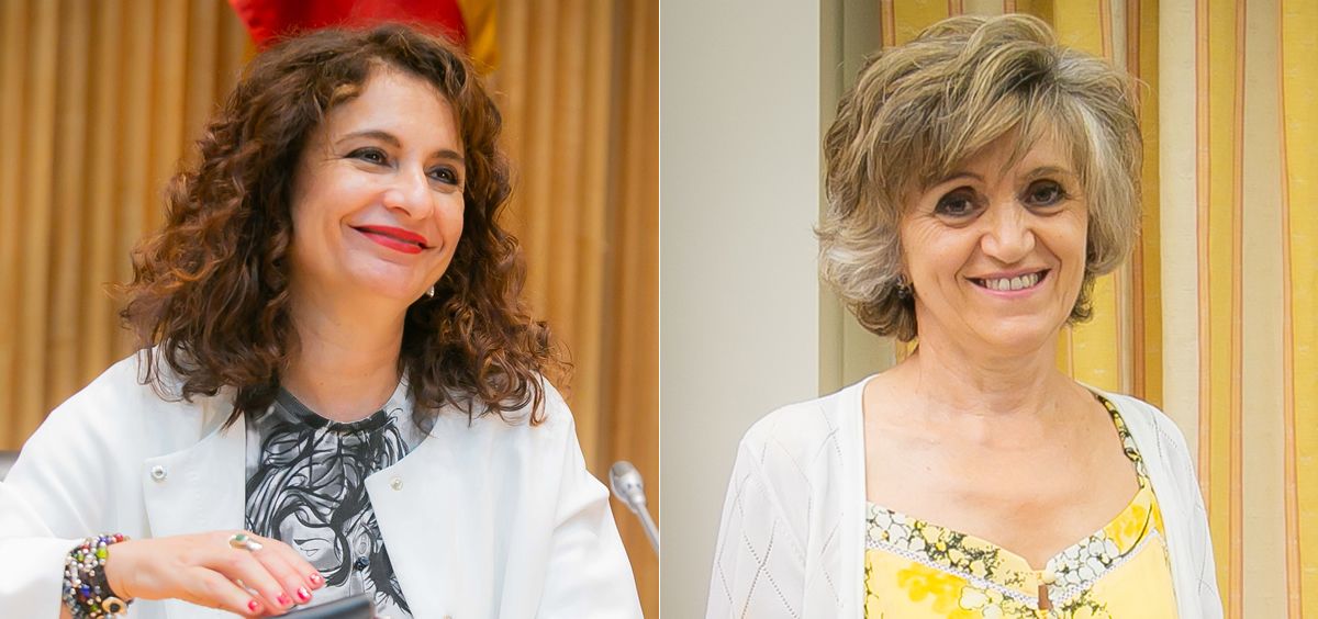 María Jesús Montero y María Luisa Carcedo, ministras de Hacienda y Sanidad.