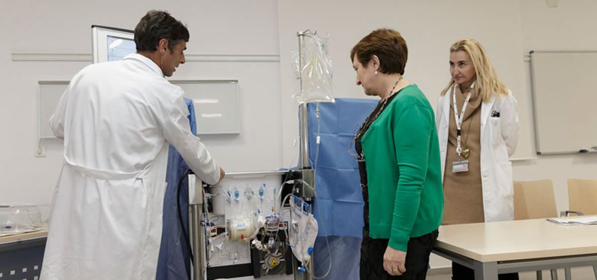 Imagen de archivo de la presentación del dispositivo de perfusión pulmonar ex vivo