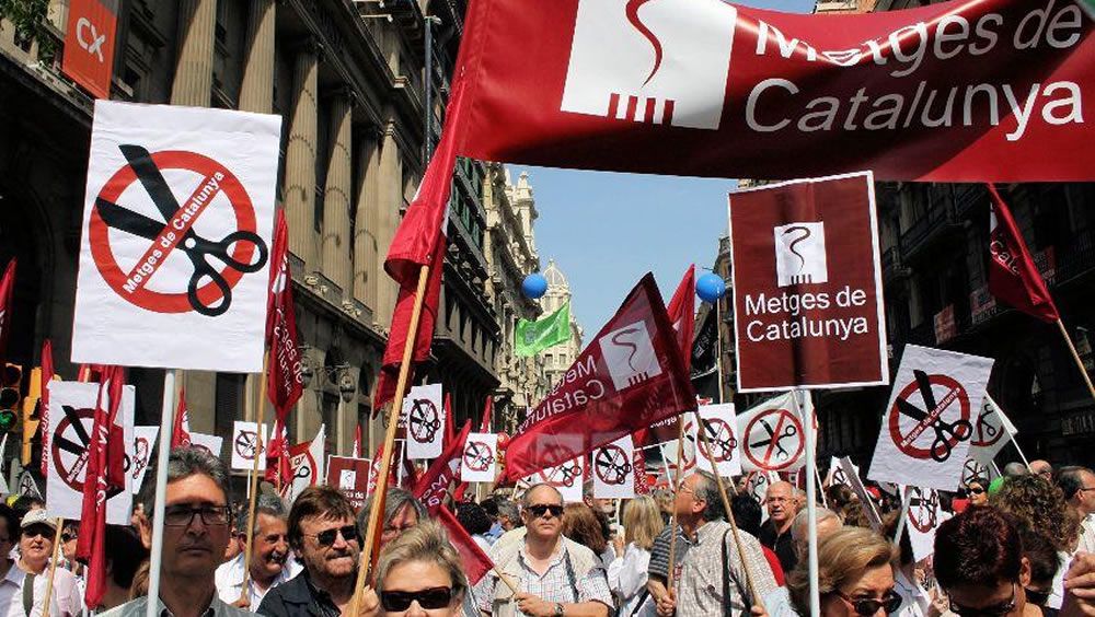 Manifestación de Metges de Catalunya (MC)