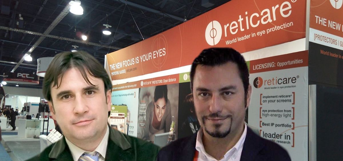 De izq. a dcha., Nilo García Manchado, CEO de Reticare; y Sergio Hernández, responsable de marketing de Reticare.