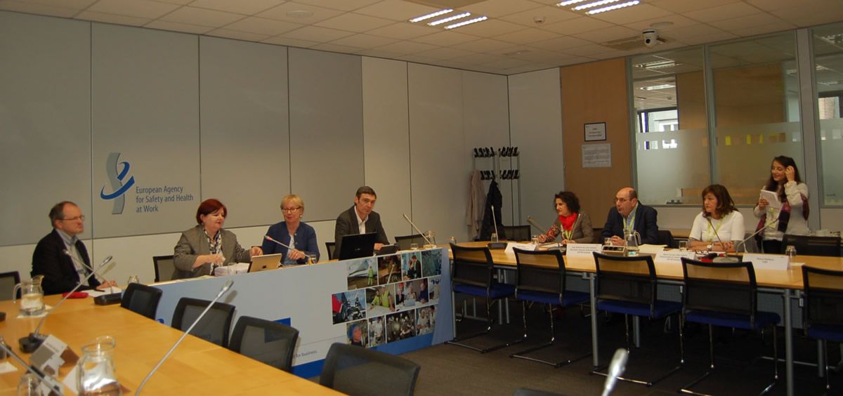 Encuentro entre los representantes de Satse y la Agencia Europea de Salud Laboral
