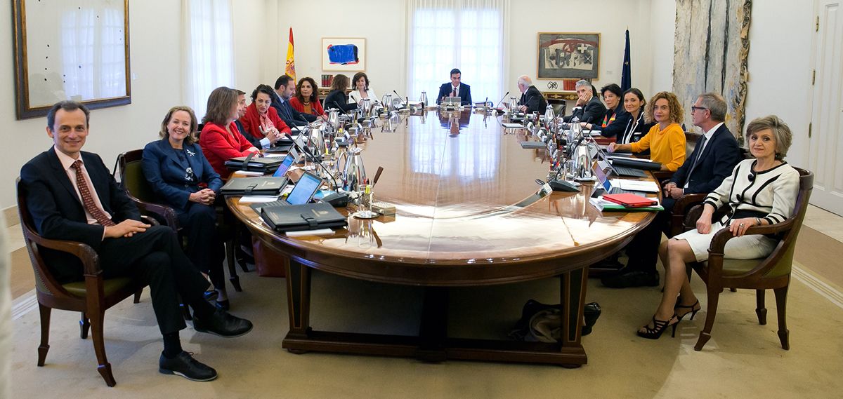 Mesa del Consejo de Ministros.