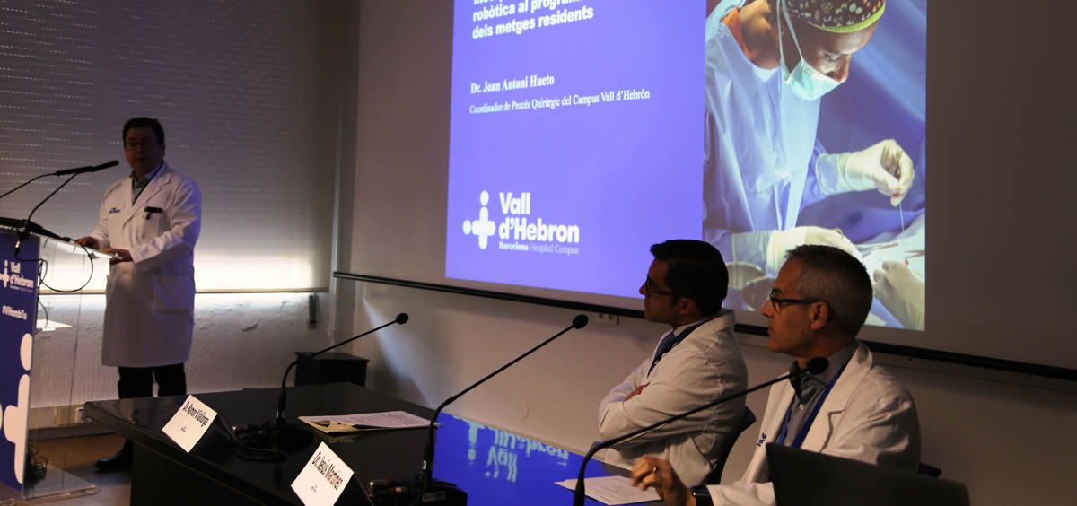 Presentación del programa de formación en el Hospital Vall d'Hebron de Barcelona