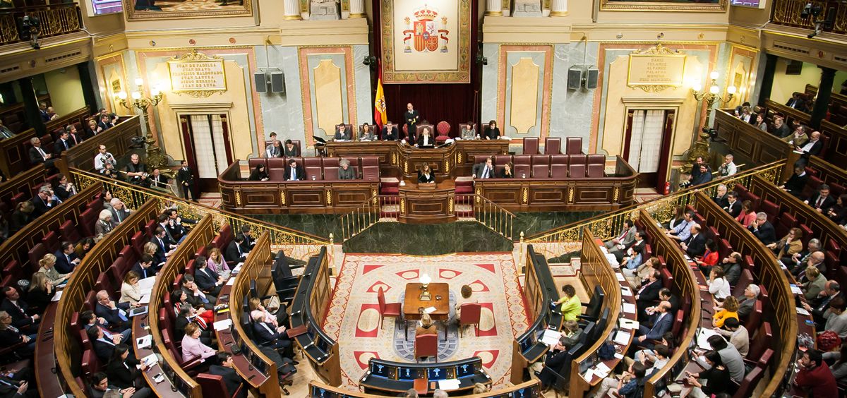 El Congreso de los Diputados, cámara donde reside la soberanía democrática del pueblo español