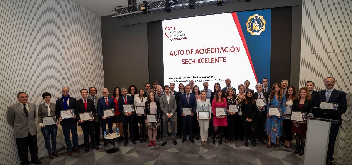 Acto de entrega de las acreditaciones de la SEC a 24 hospitales españoles