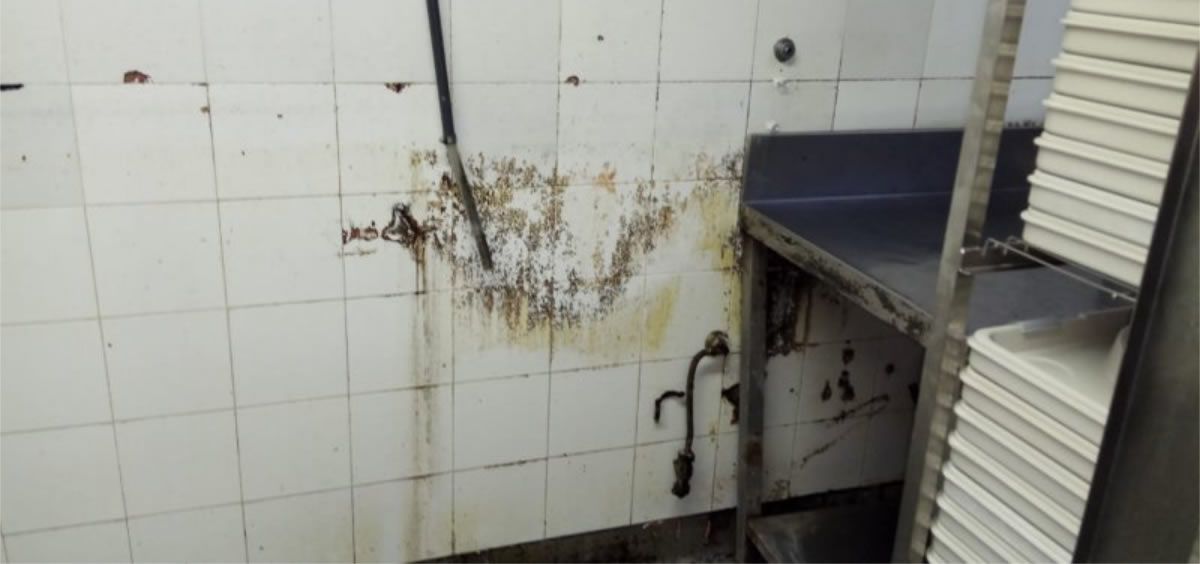 Imagen del CSIF que muestra el estado de las cocinas del Hospital Vall D'Hebron