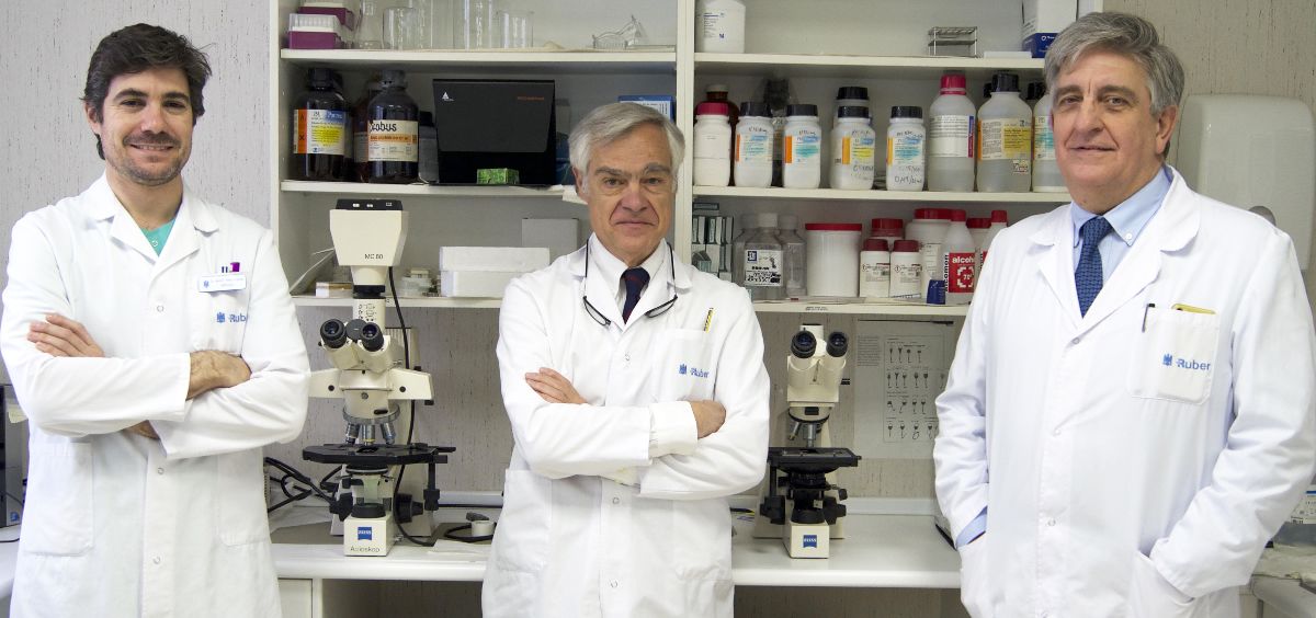 Drs. Alberto Perez Lanzac, Juan Bernar y Antonio Allona del Hospital Ruber Internacional