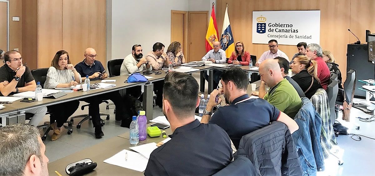 Reunión de la Mesa Sectorial de Sanidad de Canarias