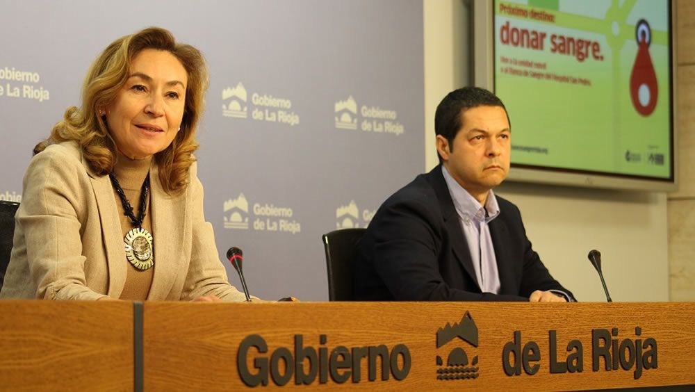 María Martín y Carlos Sola, en la presentación de la campaña impulsada por La Rioja