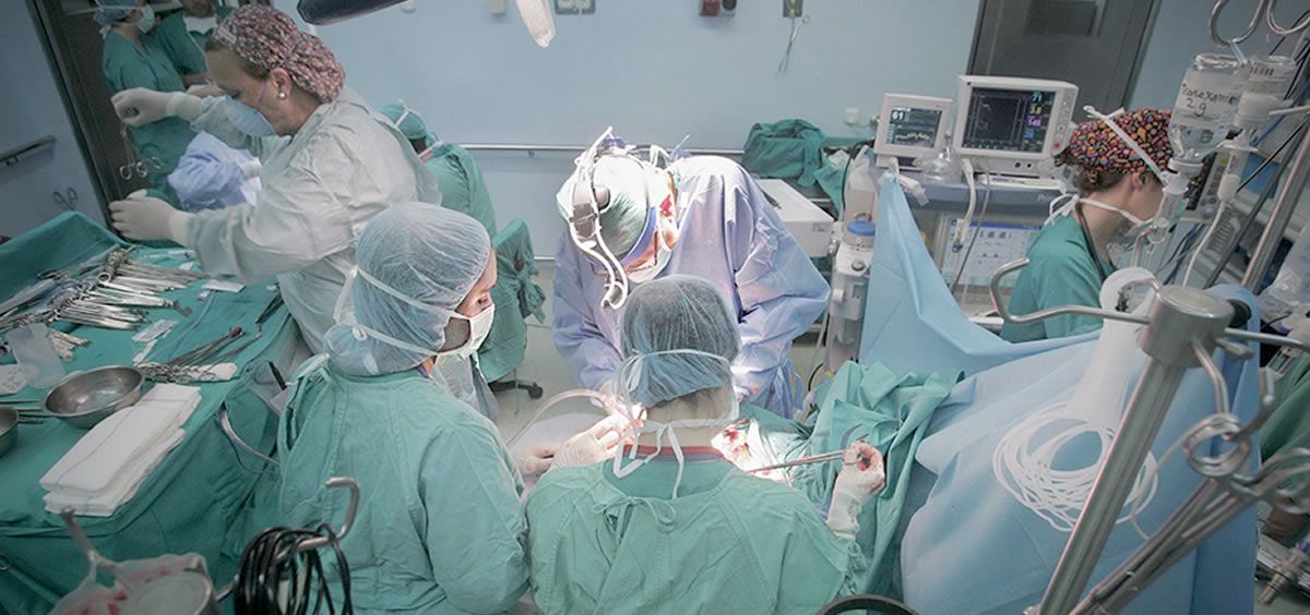 Operación de trasplante de un pulmón en un hospital del Servicio Andaluz de Salud (SAS).