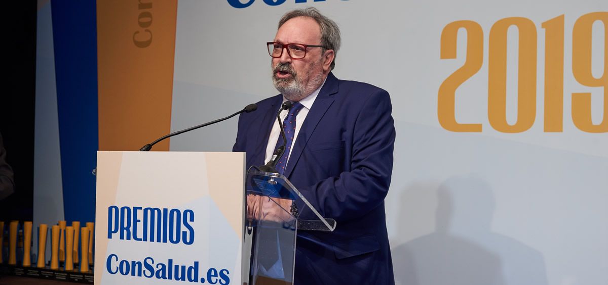 El CEO del Grupo Mediforum, Juan Blanco, durante la apertura de los Premios ConSalud 2019. // Foto: Miguel Ángel Escobar