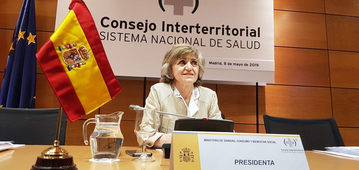 La ministra de Sanidad en funciones, María Luisa Carcedo, preside el pleno del Consejo Interterritorial (Foto: ConSalud.es)